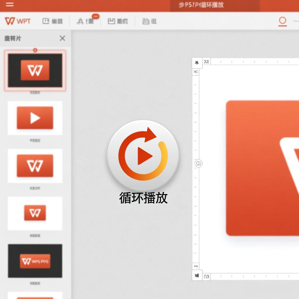 WPS PPT幻灯片如何设置循坏播放？ 